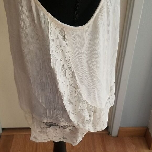 Intimately Free People Ivory  Top Sz medium pre-owned GC - Picture 3 of 13